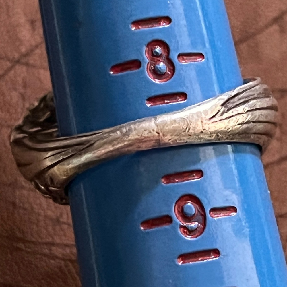 VINTAGE STERLING SILVER EAGLE RING - Picture 4 of 8